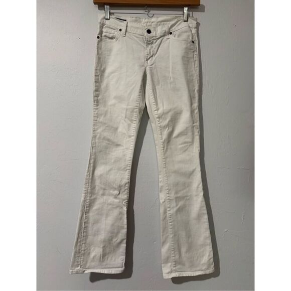 Citizens of Humanity Kelly stretch low waist bootcut white jeans 30 - Picture 2 of 9